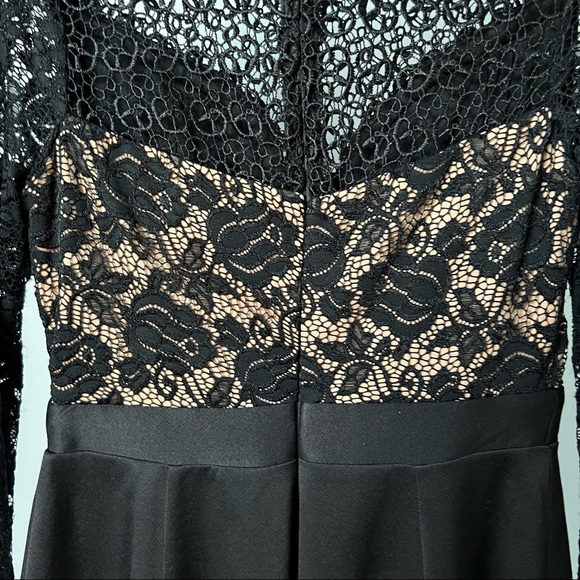 NIKIBIKI Black Guipure Long-sleeve Dress - Picture 5 of 9